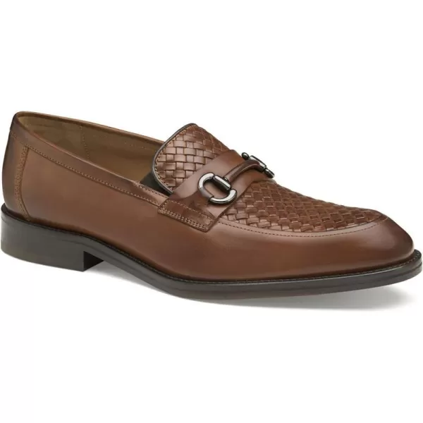 imageJohnston amp Murphy Mens Meade Bit Shoe  Mens Dress Shoes Dress Shoes for Men Italian Leather Shoes Loafers for Men Mens Work Shoes Cushioned Insole amp Rubber SoleTan Woven Full Grain