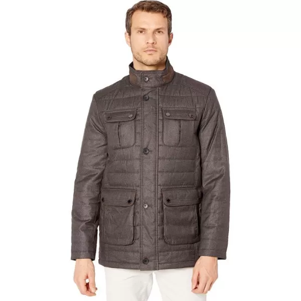 imageJohnston amp Murphy Mens Quilted Heathered JacketJohnston amp Murphy Mens Quilted Heathered Jacket