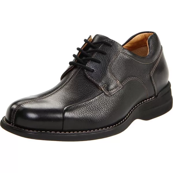 imageJohnston amp Murphy Mens Shuler Moc Toe SlipOn Shoe  Cushioned Footbed  FullGrain Leather  Rubber Sole  Padded Collar  Superior ComfortBlack Tumbled Calf