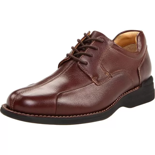 imageJohnston amp Murphy Mens Shuler Moc Toe SlipOn Shoe  Cushioned Footbed  FullGrain Leather  Rubber Sole  Padded Collar  Superior ComfortDark Brown Tumbled Calf