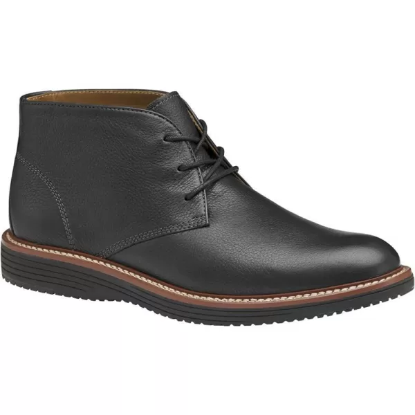 imageJohnston amp Murphy Mens Upton Chukka Shoe  Casual Boots for Men  Full Grain Leather Shoe  Breathable Mesh Lining  Removable Memory Foam Cushioned InsoleBlack Full Grain