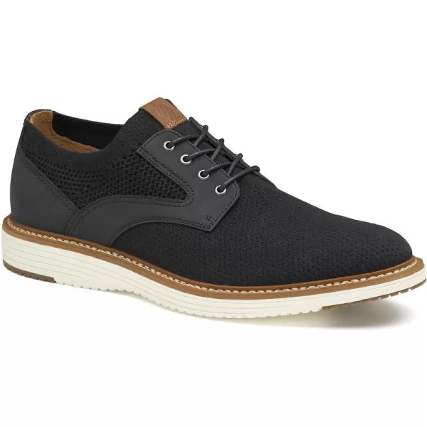 imageJohnston amp Murphy Mens Upton Knit Plain Toe  Mens Walking Shoes Casual Shoes for Men Sneakers for Men Flexible Knit Shoes for Men TRUFOAM Sole amp Rubber SoleBlack Knit