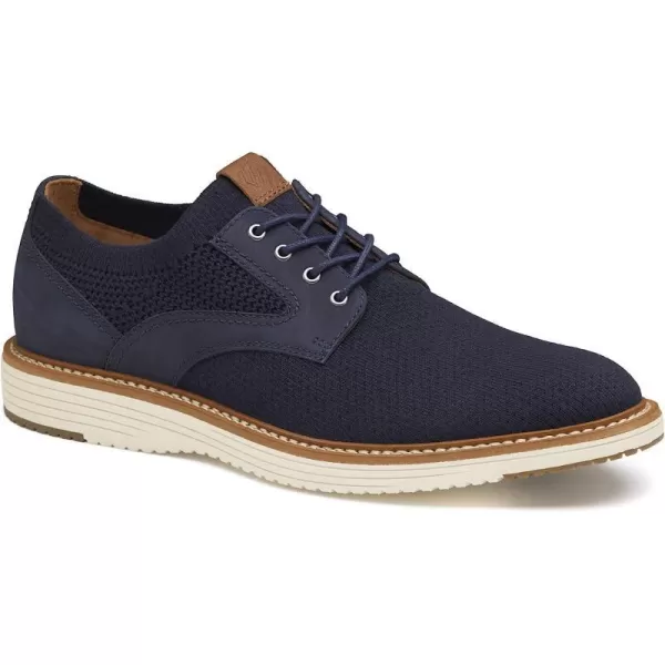 imageJohnston amp Murphy Mens Upton Knit Plain Toe  Mens Walking Shoes Casual Shoes for Men Sneakers for Men Flexible Knit Shoes for Men TRUFOAM Sole amp Rubber SoleNavy Knit