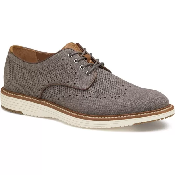 imageJohnston amp Murphy Mens Upton Knit Wingtip Shoe  Mens Walking Shoes Casual Shoes for Men Sneakers for Men Flexible Knit Shoes for Men TRUFOAM Sole amp Rubber SoleGray Knit