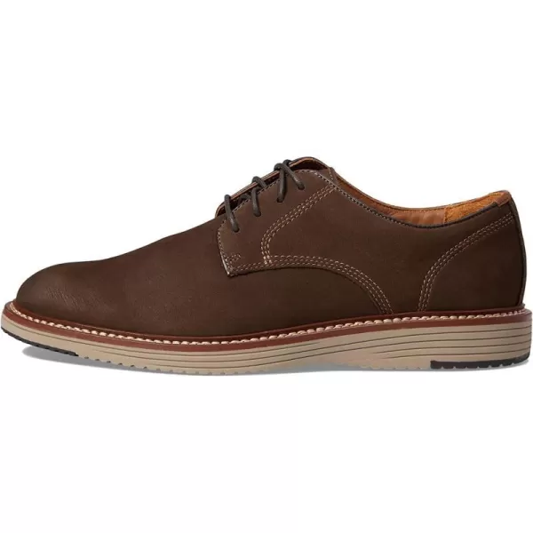 imageJohnston amp Murphy Mens Upton Plain Toe Shoe  Leather Mesh Lining  Memory Foam Cushioned InsoleDark Brown Nubuck