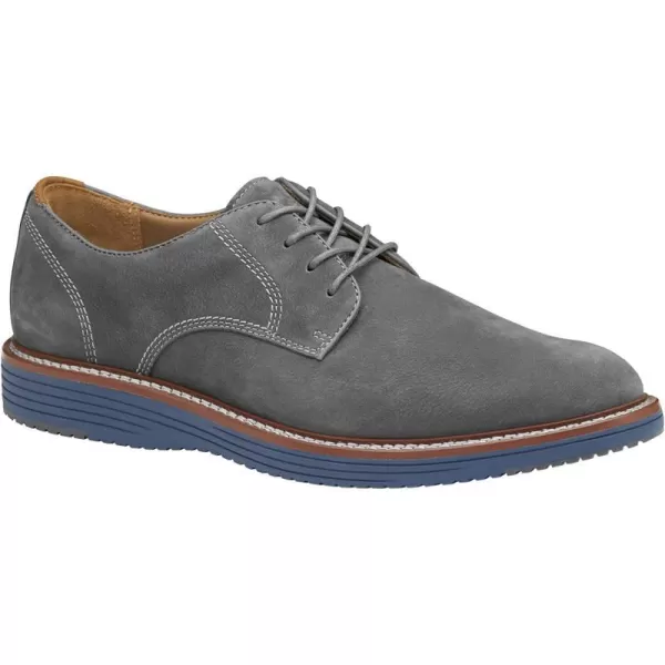 imageJohnston amp Murphy Mens Upton Plain Toe Shoe  Leather Mesh Lining  Memory Foam Cushioned InsoleGray Nubuck