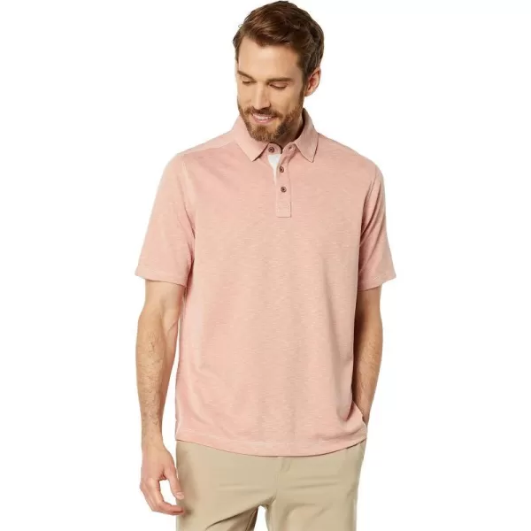 imageJohnston amp Murphy Mens Vintage Slub PoloPeach