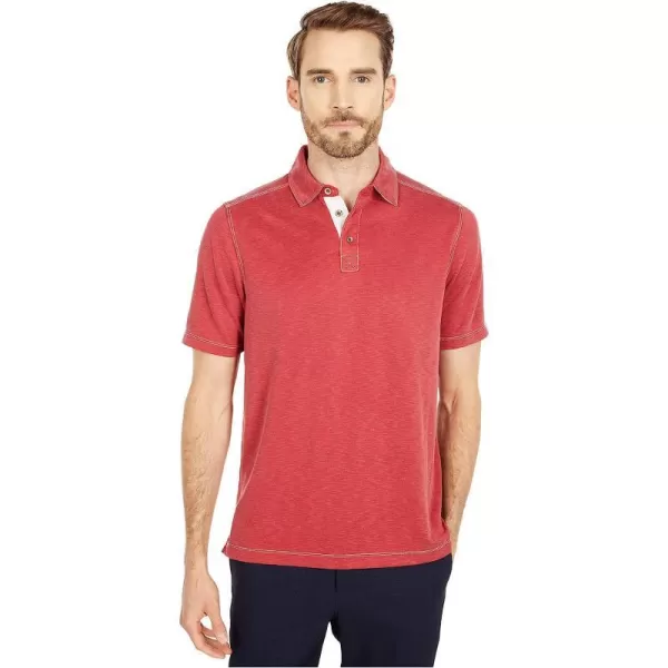 imageJohnston amp Murphy Mens Vintage Slub PoloRed