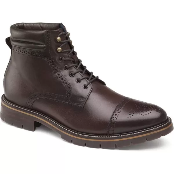 imageJohnston amp Murphy Mens XC Flex Cody Cap Toe BootMahogany Full Grain
