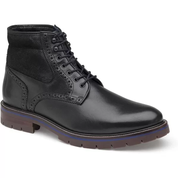 imageJohnston amp Murphy Mens XC Flex Cody Shearling Boot  MemoryFoam Cushioning  ShockAbsorption amp Flexible  MoistureWicking Lining  FullGrain Leather  Shearling Lined Shaft  LaceUp BootsBlack Full GrainShearling