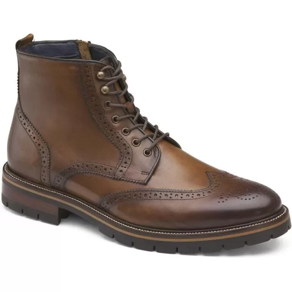 imageJohnston amp Murphy Mens XC Flex Cody Wingtip Zip BootTan Full Grain