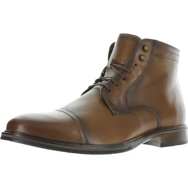 imageJohnston amp Murphy Mens XC Flex Raleigh Cap Toe Zip Boot  FullGrain Leather  Cushioned Footbed  LeatherRubber Sole  Easy Access Side Zip  Classic DesignTan Full Grain