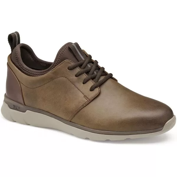 imageJohnston amp Murphy Mens XC4 Prentiss Plain Toe Casual ShoeWaterproof LeatherMemoryFoam CushioningTan Oiled Full Grain