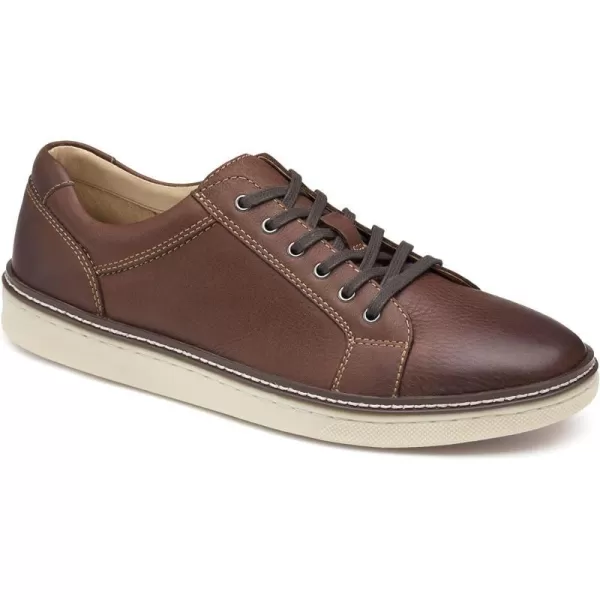 imageJohnston amp MurphynbspMensnbspMcGuffeynbspLacetoToenbspShoenbspnbspClassic Lightweight Leather SneakerDark Brown Full Grain
