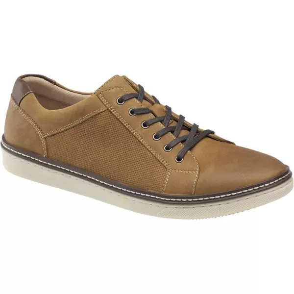 imageJohnston amp MurphynbspMensnbspMcGuffeynbspLacetoToenbspShoenbspnbspClassic Lightweight Leather SneakerTan Oiled Full Grain