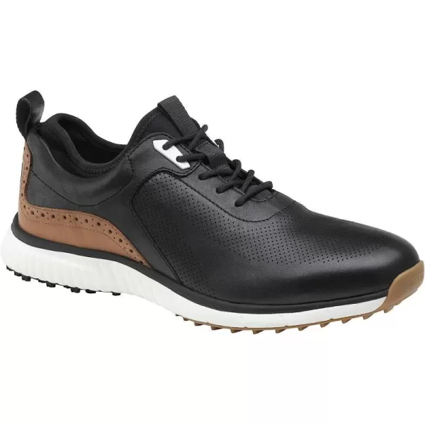 imageJohnston amp MurphynbspMensnbspXC4 H1Luxe HybridnbspGolf ShoesnbspnbspWaterproof Leathernbsp Lightweight nbspnbspMemoryFoamnbspCushioningBlack Waterproof Full Grain
