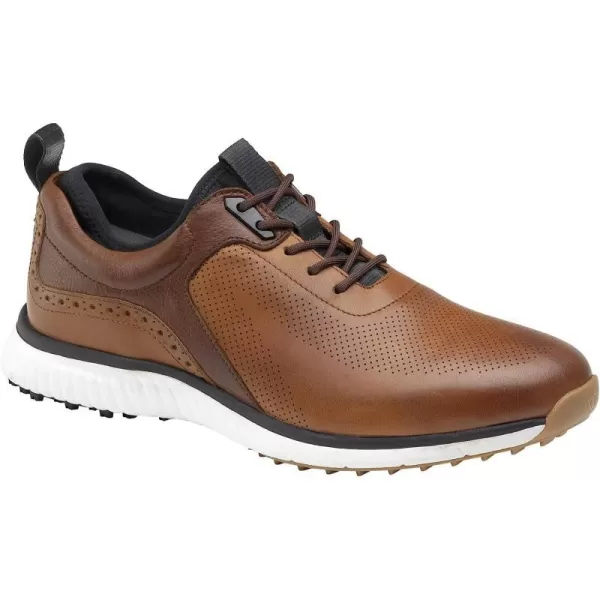 imageJohnston amp MurphynbspMensnbspXC4 H1Luxe HybridnbspGolf ShoesnbspnbspWaterproof Leathernbsp Lightweight nbspnbspMemoryFoamnbspCushioningTan Waterproof Full Grain