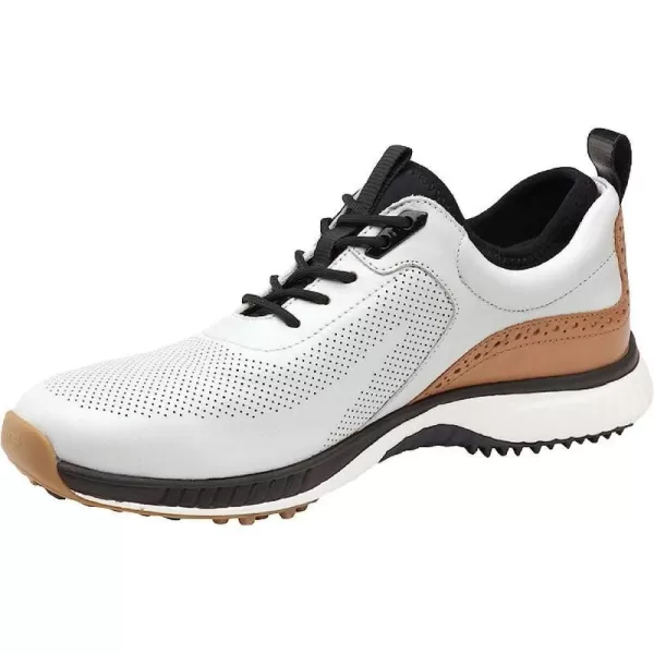 imageJohnston amp MurphynbspMensnbspXC4 H1Luxe HybridnbspGolf ShoesnbspnbspWaterproof Leathernbsp Lightweight nbspnbspMemoryFoamnbspCushioningWhite Waterproof Full Grain
