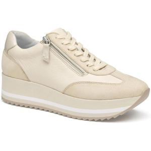 imageJohnston ampamp Murphy Womens Gracie SideZip SneakerBone Suede