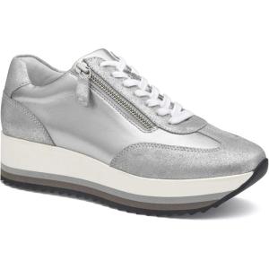 imageJohnston ampamp Murphy Gracie SideZip Sneaker for Women  175 Platform Sneaker Womens Fashion Sneakers Casual Shoes for WomenSilver