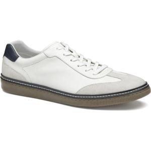 imageJohnston ampamp Murphy McGuffey TToe Mens Shoe  Mens Fashion Dress Sneakers Casual Leather Shoes for MenWhite Full GrainSuede 3