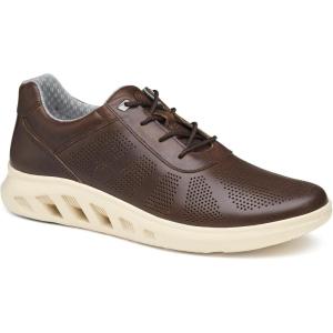 imageJohnston ampamp Murphy Mens Activate Shoe Breathable Construction Ventilated EVA SoleBrown Full Grain