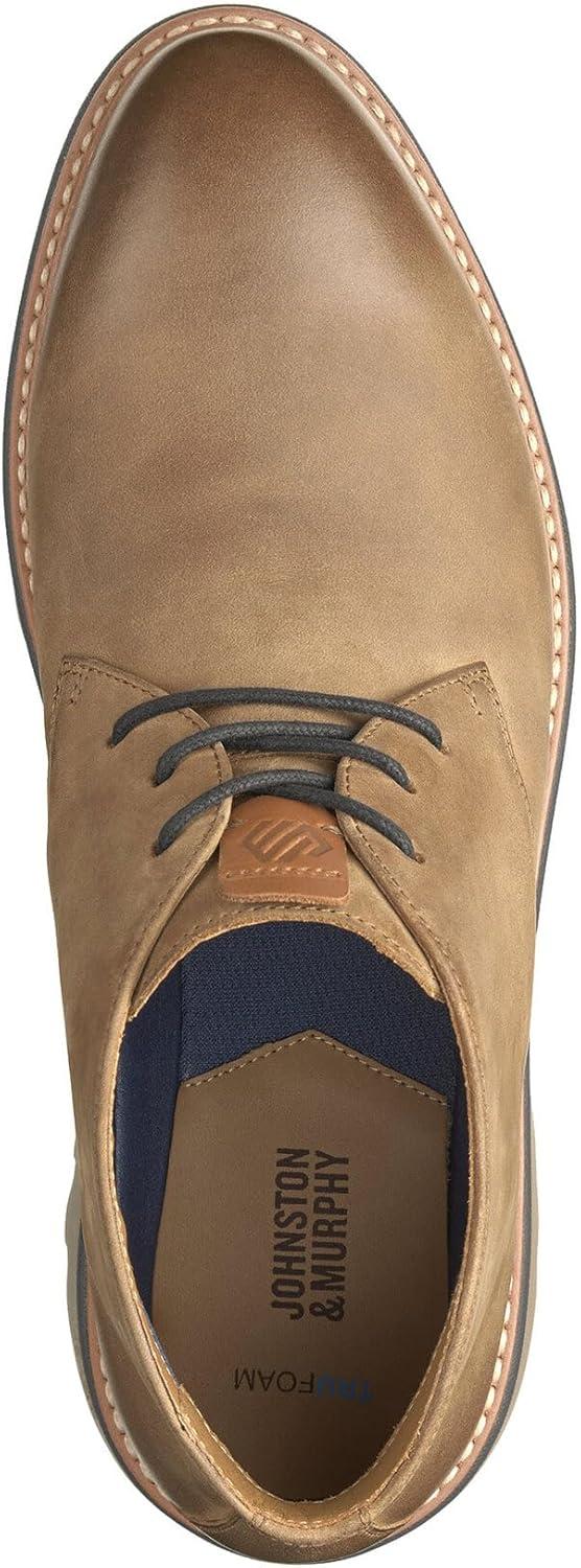 imageJohnston ampamp Murphy Braydon Chukka Casual Shoes for Men  Leather Boots for Men for Office ampamp Daily WearBrown