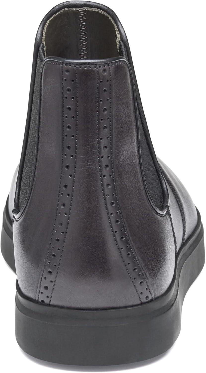 imageJohnston ampamp Murphy Brody Chelsea Boots for Men  Casual ampamp Dress Leather Shoes for Men for Work ampamp Daily WearBlack