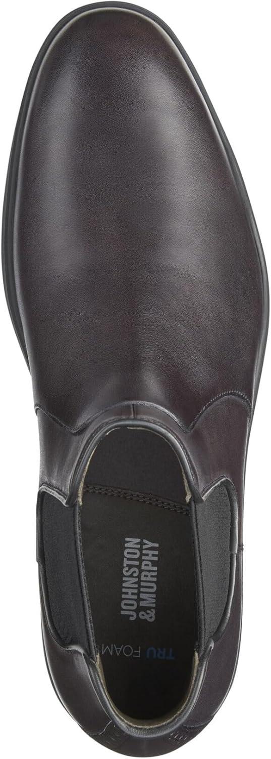 imageJohnston ampamp Murphy Brody Chelsea Boots for Men  Casual ampamp Dress Leather Shoes for Men for Work ampamp Daily WearBlack Calfskin