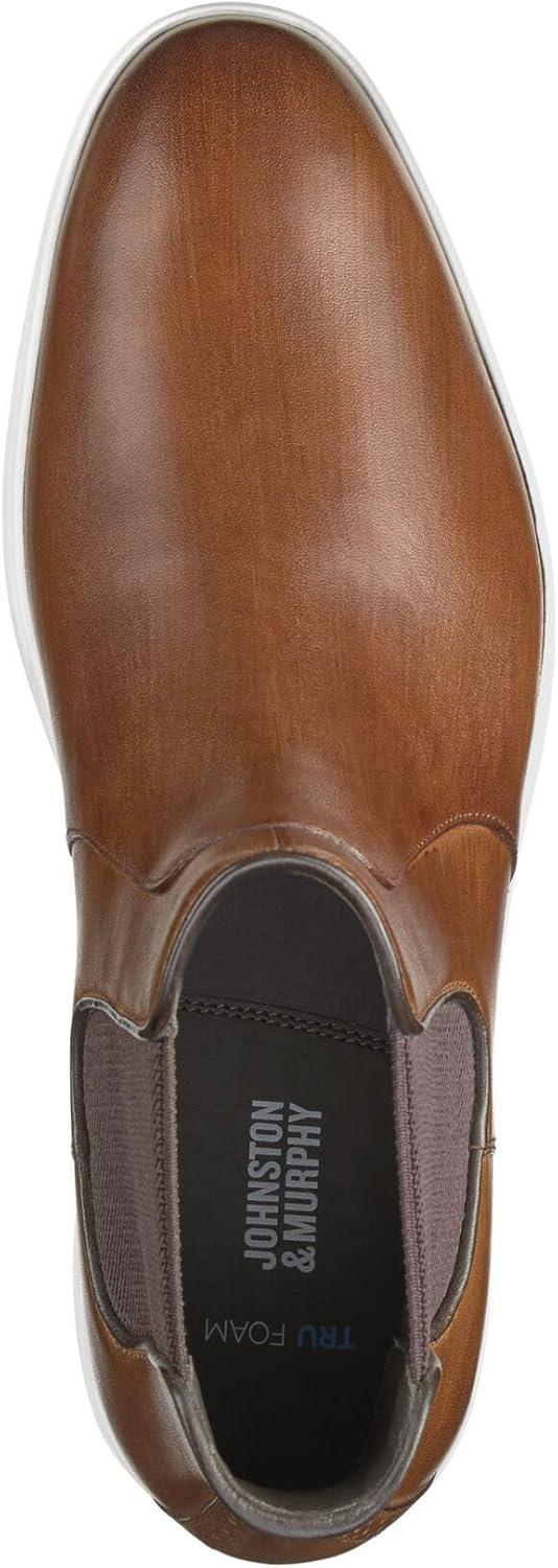 imageJohnston ampamp Murphy Brody Chelsea Boots for Men  Casual ampamp Dress Leather Shoes for Men for Work ampamp Daily WearBrown