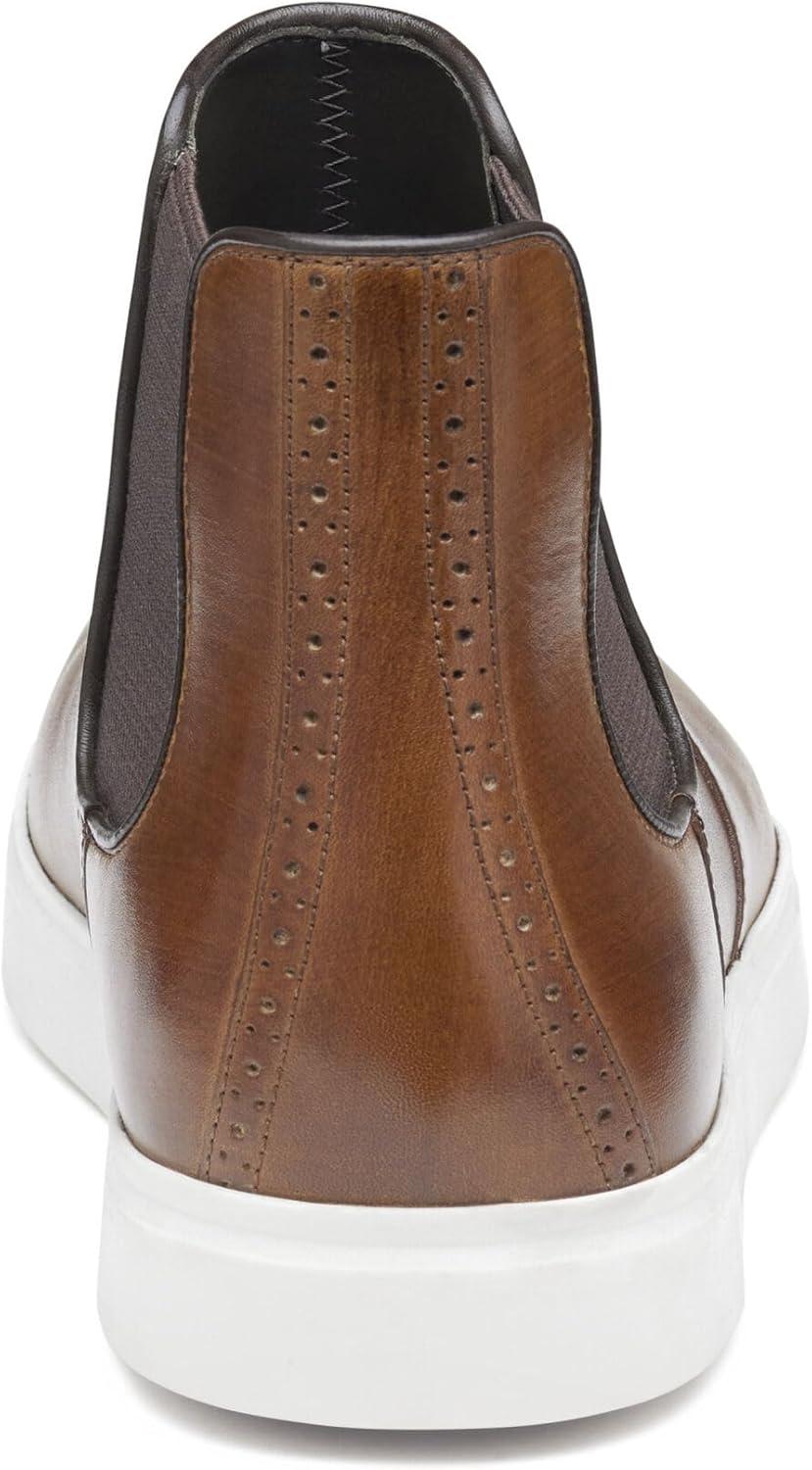 imageJohnston ampamp Murphy Brody Chelsea Boots for Men  Casual ampamp Dress Leather Shoes for Men for Work ampamp Daily WearBrown