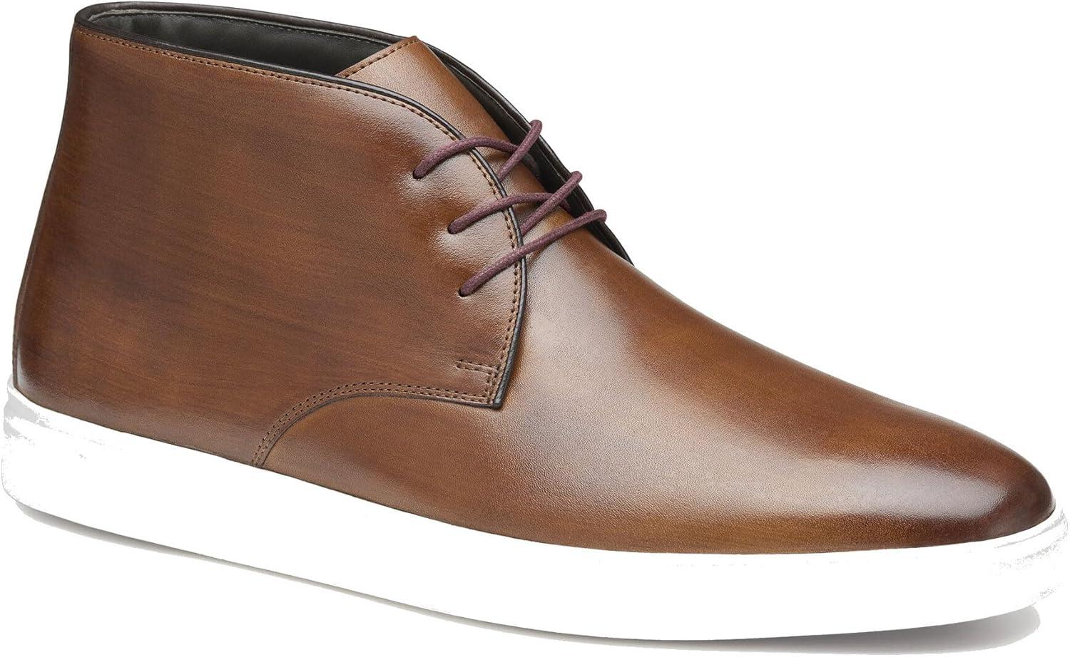 imageJohnston ampamp Murphy Brody Chukka Boots for Men  Casual ampamp Dress Leather Shoes for Men for Work ampamp Daily WearBrown