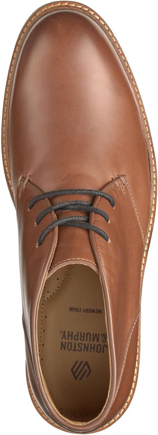 imageJohnston ampamp Murphy Calder Chukka Casual Shoes for Men  Leather Boots for Men for Office ampamp Daily WearMahogany