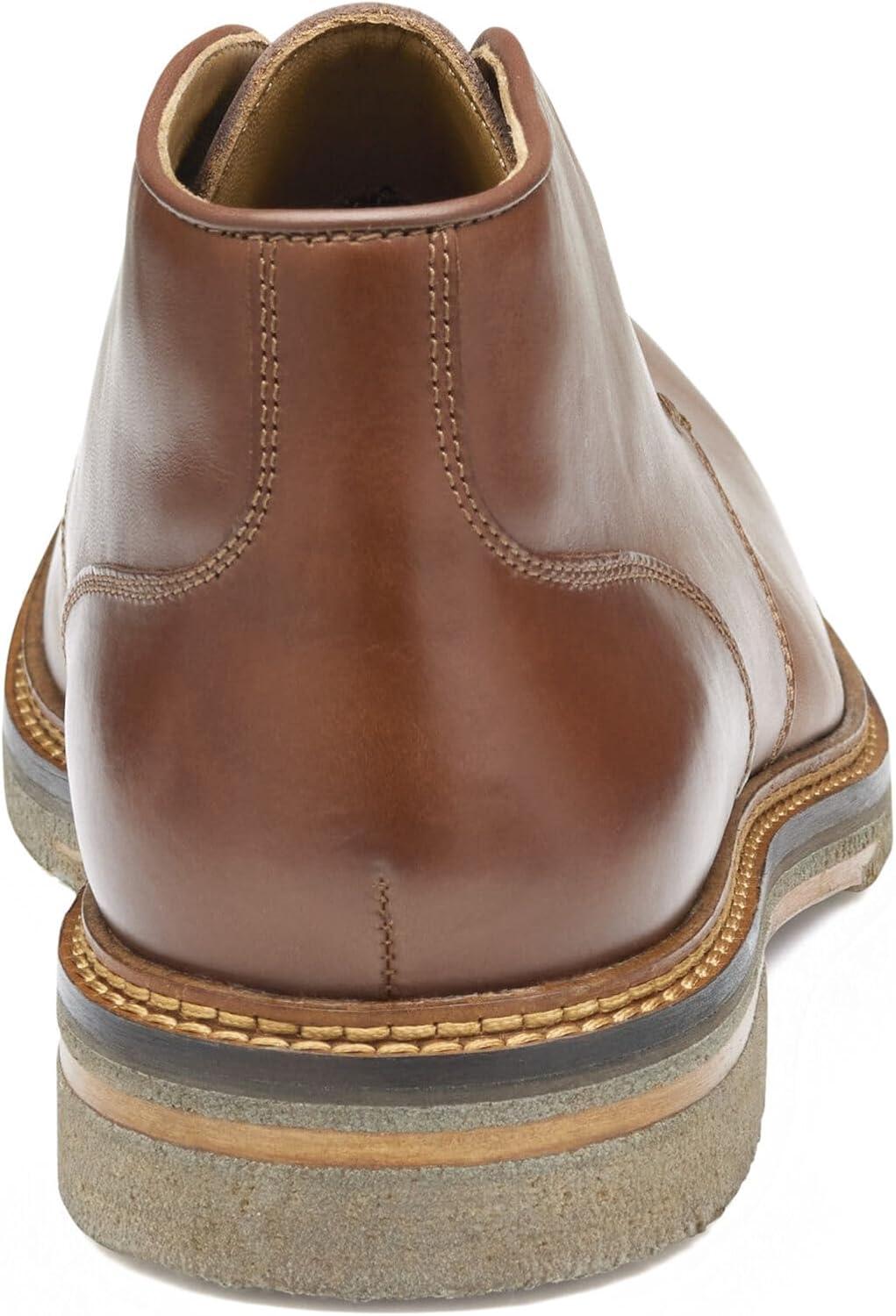 imageJohnston ampamp Murphy Calder Chukka Casual Shoes for Men  Leather Boots for Men for Office ampamp Daily WearMahogany