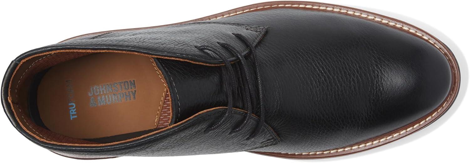 imageJohnston ampamp Murphy Mens Upton Chukka Ankle BootBlack Full Grain