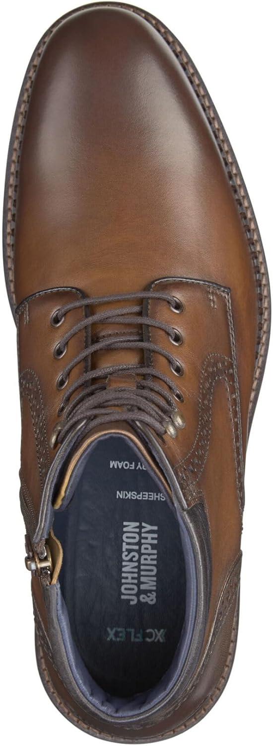 imageJohnston ampamp Murphy Mens XC Flex Connelly Plain Toe BootTan Full Grain