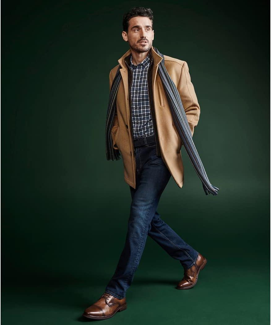 imageJohnston ampamp Murphy Mens XC Flex Raleigh Cap Toe Zip Boot  FullGrain Leather  Cushioned Footbed  LeatherRubber SoleTan Full Grain