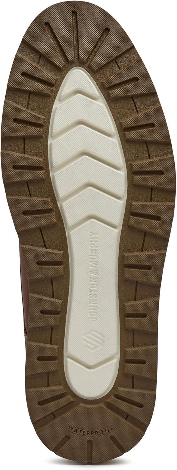 imageJohnston ampamp Murphy Upton Lug Plain Toe Mens Boot  Mens Leather Boots Waterproof Casual Mens Work BootsDark Tan