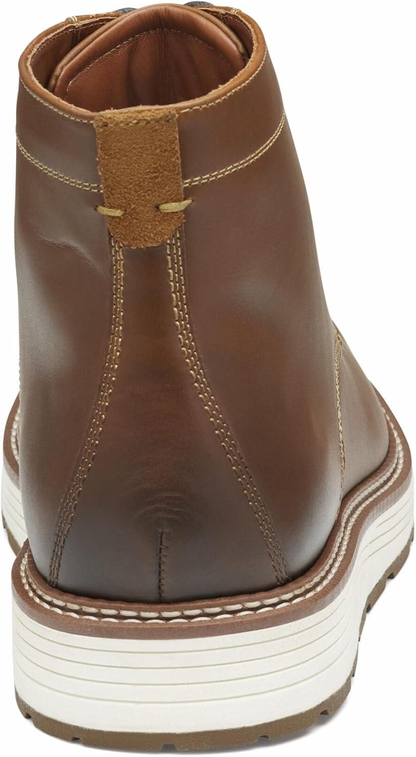 imageJohnston ampamp Murphy Upton Lug Plain Toe Mens Boot  Mens Leather Boots Waterproof Casual Mens Work BootsDark Tan Waterproof Full Grain