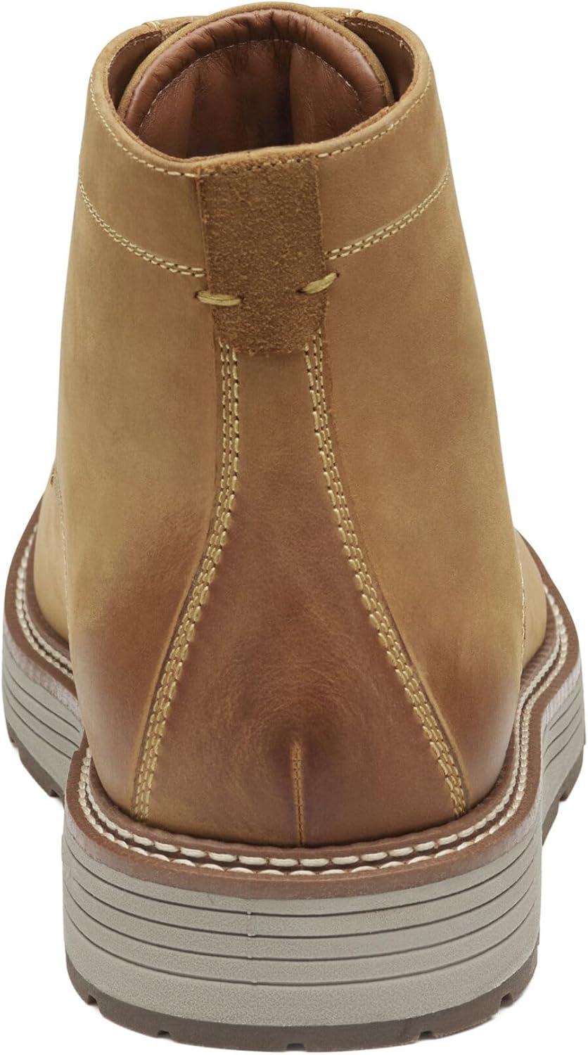 imageJohnston ampamp Murphy Upton Lug Plain Toe Mens Boot  Mens Leather Boots Waterproof Casual Mens Work BootsLight Tan Oiled Waterproof Full Grain