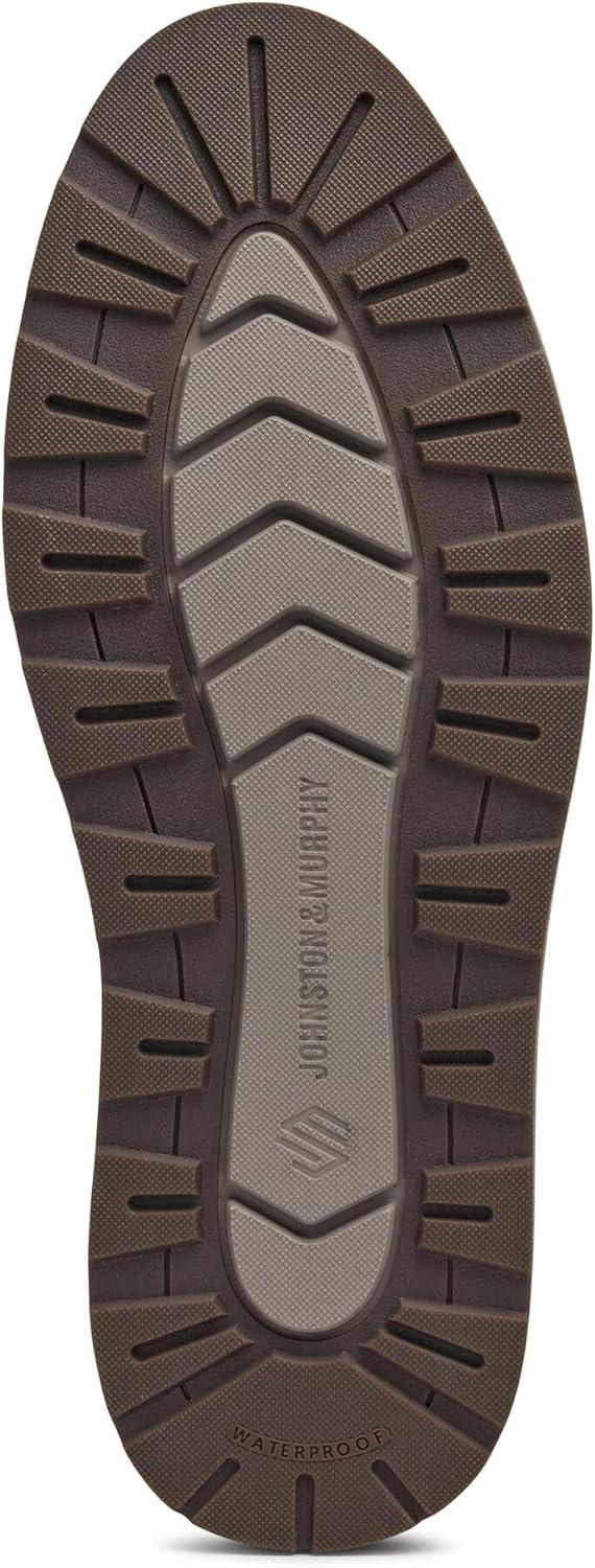 imageJohnston ampamp Murphy Upton Lug Plain Toe Mens Boot  Mens Leather Boots Waterproof Casual Mens Work BootsLight Tan Oiled Waterproof Full Grain