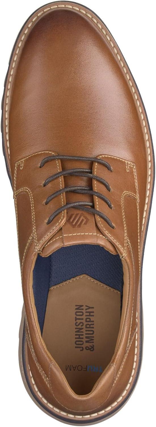 imageJohnston ampamp Murphy mens Braydon Plain ToeTan Full Grain