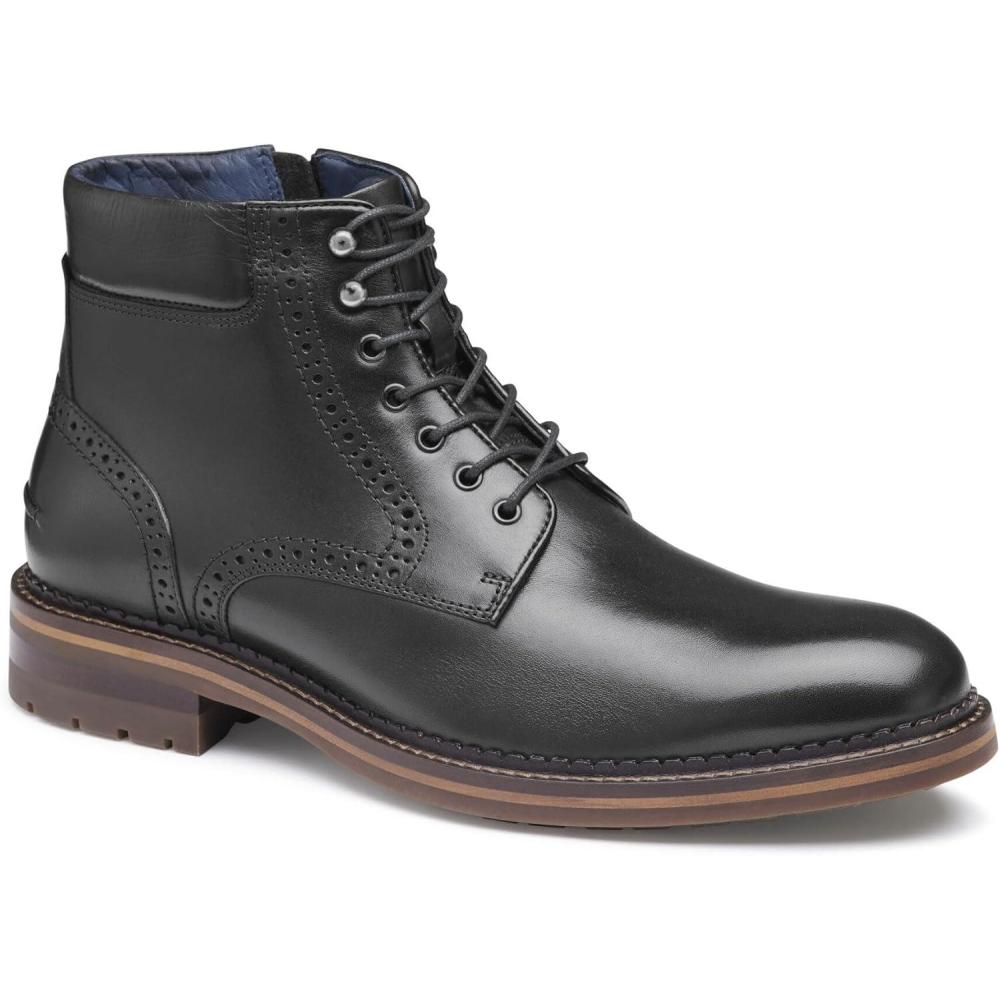 imageJohnston ampamp Murphy Mens XC Flex Connelly Plain Toe BootBlack Full Grain