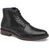 imageJohnston ampamp Murphy Mens XC Flex Raleigh Cap Toe Zip Boot  FullGrain Leather  Cushioned Footbed  LeatherRubber SoleBlack Full Grain