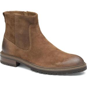imageJohnston ampamp Murphy Barrett Plain Toe Zip Boot  Classic Mens Ankle Boots Leather Casual Boots for MenBrown