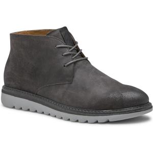 imageJohnston ampamp Murphy Braydon Chukka Casual Shoes for Men  Leather Boots for Men for Office ampamp Daily WearCharcoal Waxed Suede