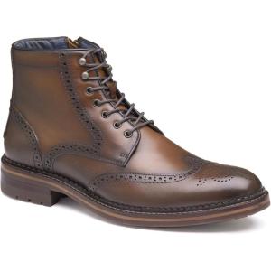 imageJohnston ampamp Murphy Mens XC Flex Connelly Wingtip ShoesTan Full Grain