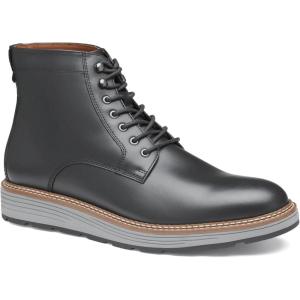 imageJohnston ampamp Murphy Upton Lug Plain Toe Mens Boot  Mens Leather Boots Waterproof Casual Mens Work BootsBlack