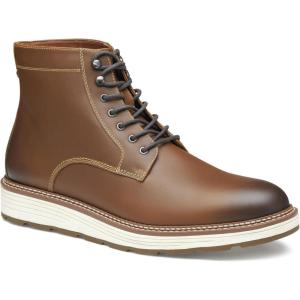 imageJohnston ampamp Murphy Upton Lug Plain Toe Mens Boot  Mens Leather Boots Waterproof Casual Mens Work BootsDark Tan Waterproof Full Grain