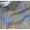 imageJohnston ampamp Murphy Mens Printed Cotton ShirtBlue Paisley